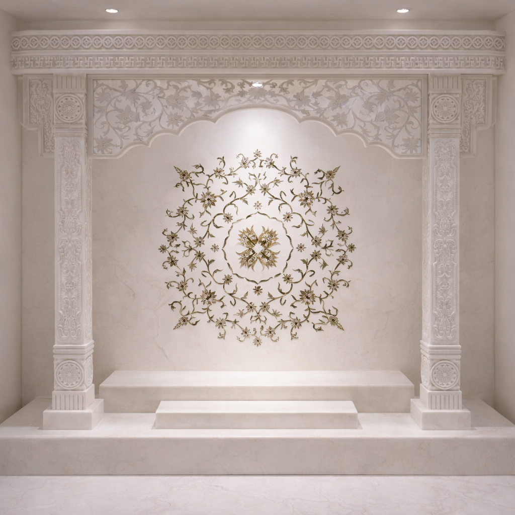Floral Inlay Temple