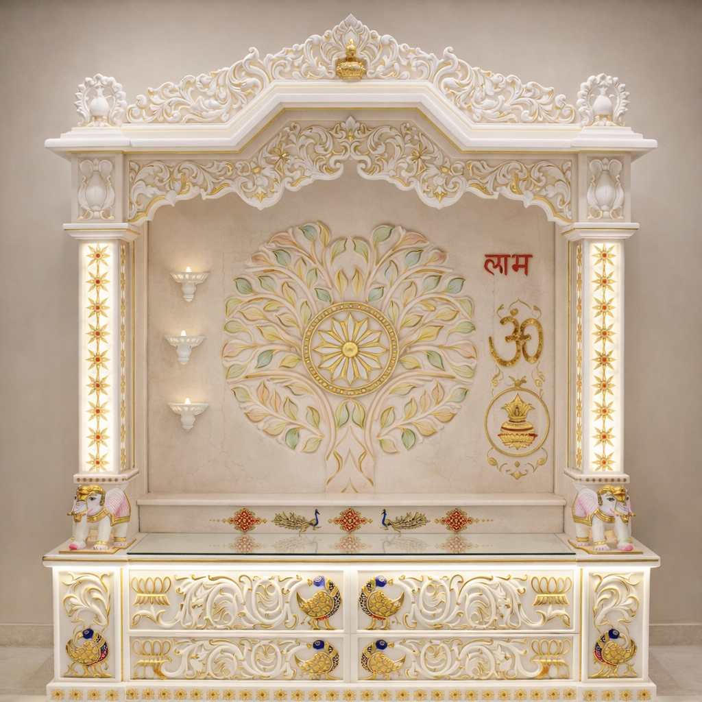 Radiant Gold Mandir